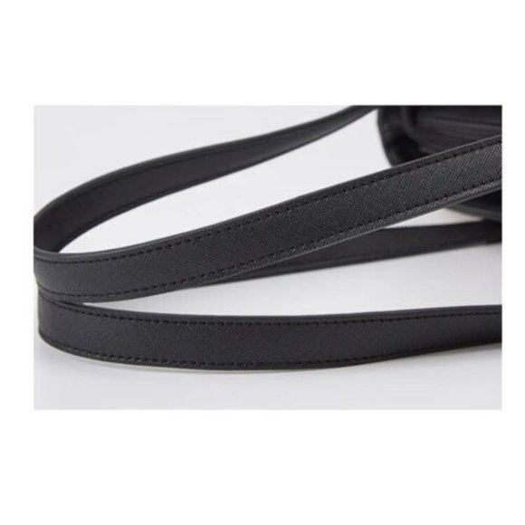 Fashionable Tote Handbag Crossbody & Utility 3 In 1 Set Black Cream W/Free Gift - Picture 9 of 10